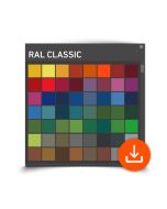 RAL Digitale Farbbibliothek – RAL CLASSIC, Auszug verfügbarer Farbfelder