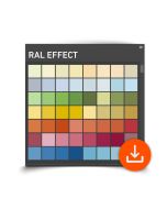 RAL Digitale Farbbibliothek – RAL EFFECT, Auszug verfügbarer Farbfelder