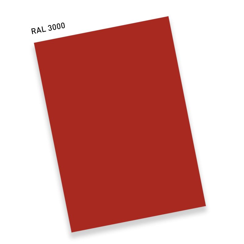 RAL K6 Single sheet A6 colour series 3000 - Flame red
