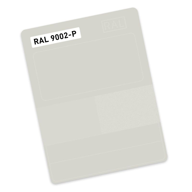 RAL P1 Plastic colour sample 9002 - Grey white