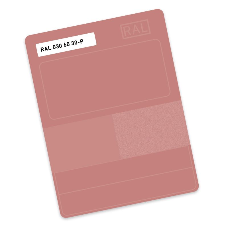 RAL P2 Plastic colour sample hue 030 60 30 - Antique pink