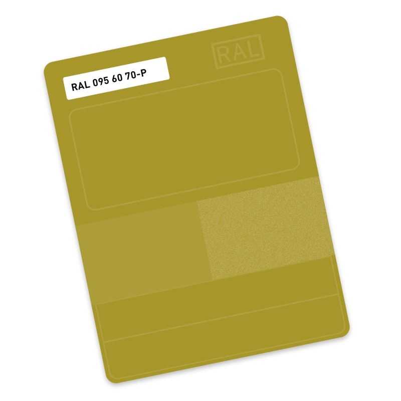 RAL P2 Plastic colour sample hue 095 60 70 - Romaine green