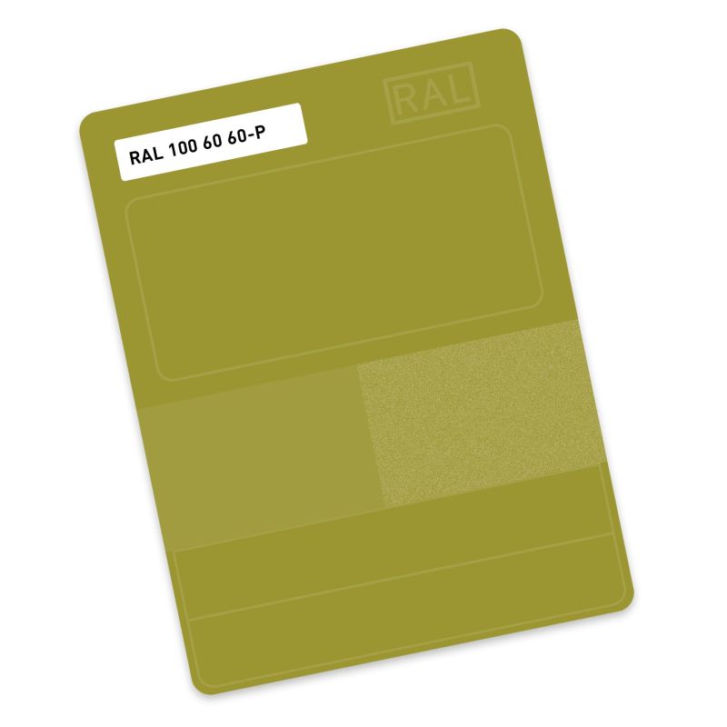 RAL P2 Plastic colour sample hue 100 60 60 - Smoothie green