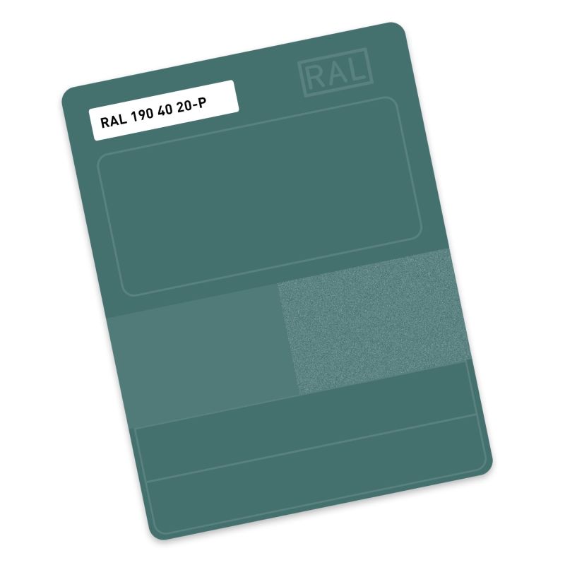 RAL P2 Plastic colour sample hue 190 40 20 - Lush green