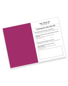 RAL 840-HR Colour primary standard card colour series 4000