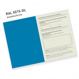 RAL COLOUR STANDARD 5015 SKY BLUE